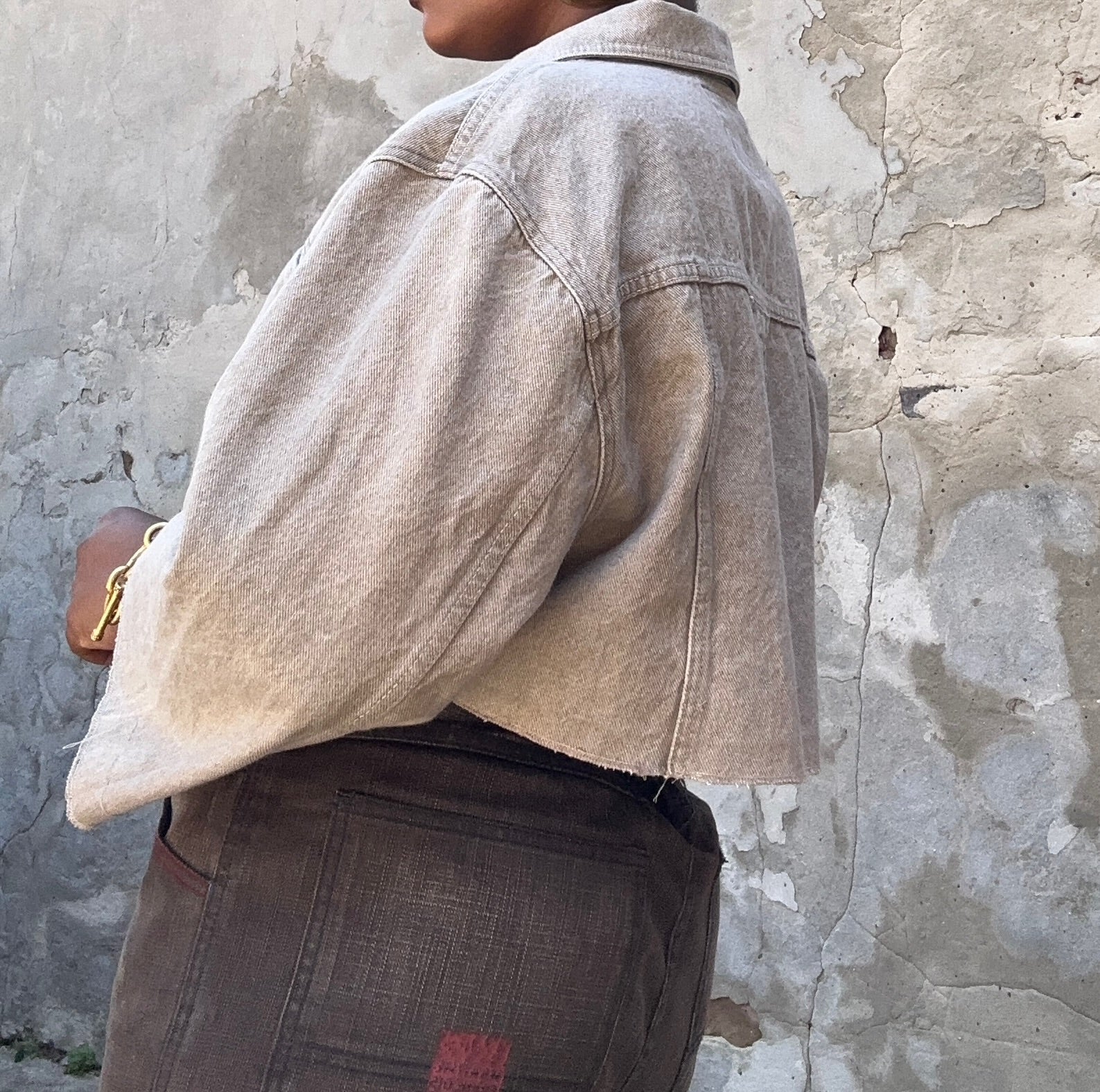 Reworked Vtg Girbaud Crop | S-L