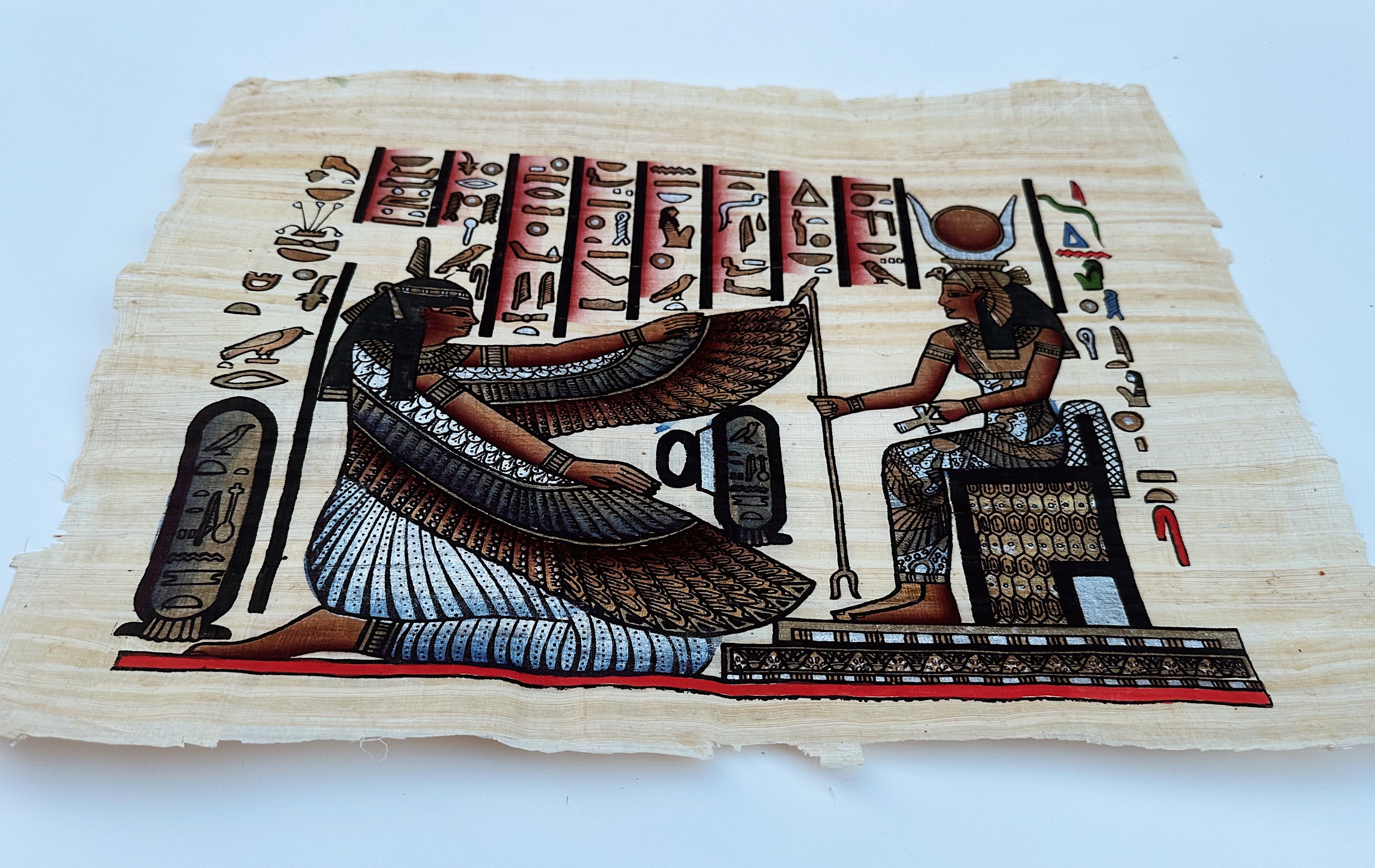 Kemetic Painting on Papyrus Paper