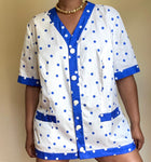 Donna Dot Vtg Top | XL