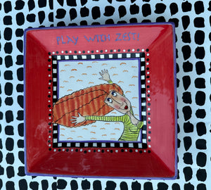 “Play With Zest” Vtg Mary Lester Wall Plate