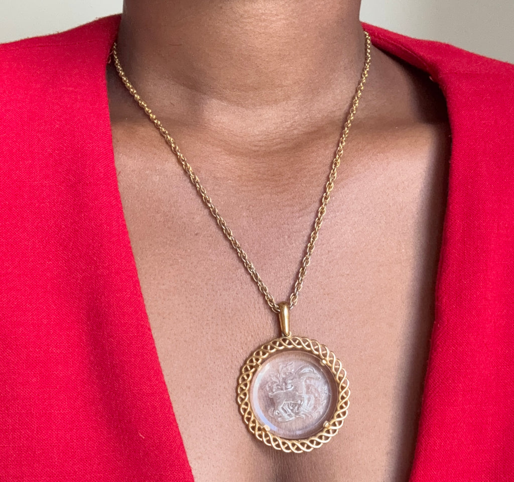 90’s Coin Pendent & Necklace