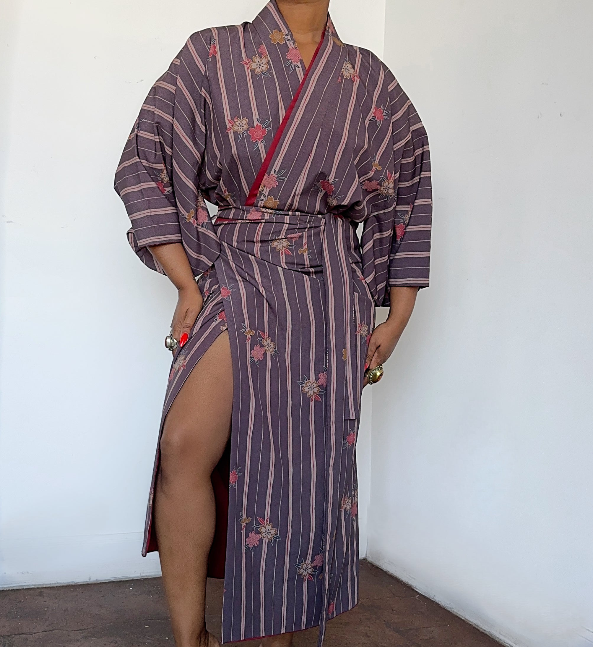 Kimaya Vtg Kimono Skirt Set | 12/14
