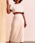 Salia Reworked Skirt Set | Size: 8