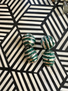 Jaz Vtg Clip On Earrings