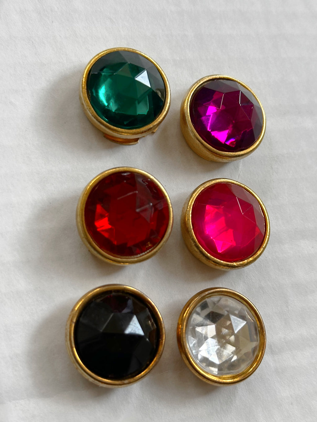 Jeweled Vtg Button Covers