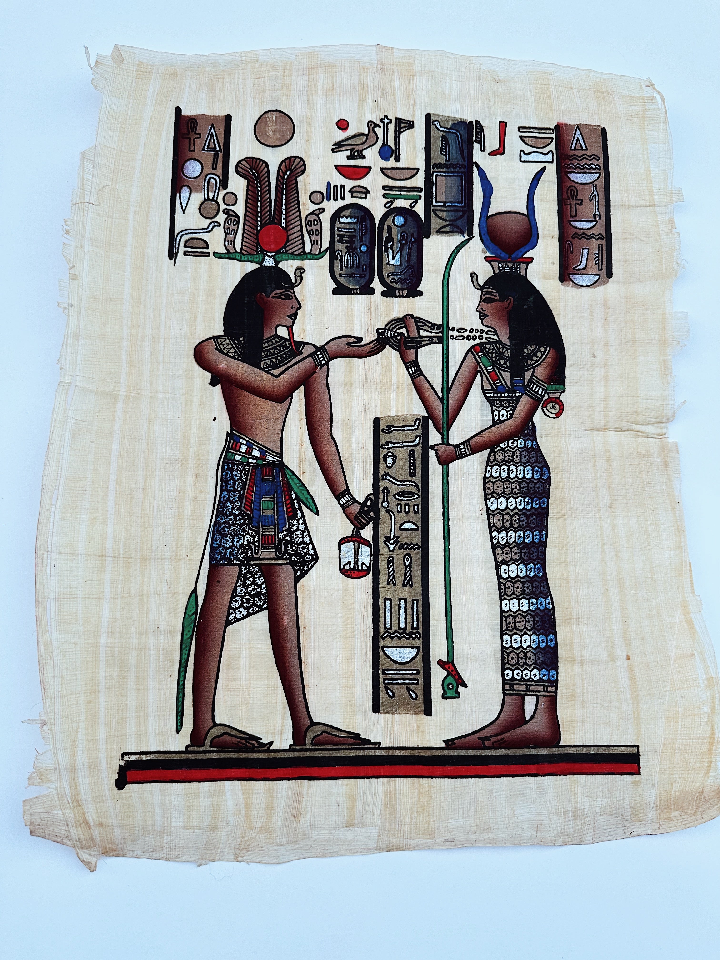 Kemetic Painting on Papyrus Paper