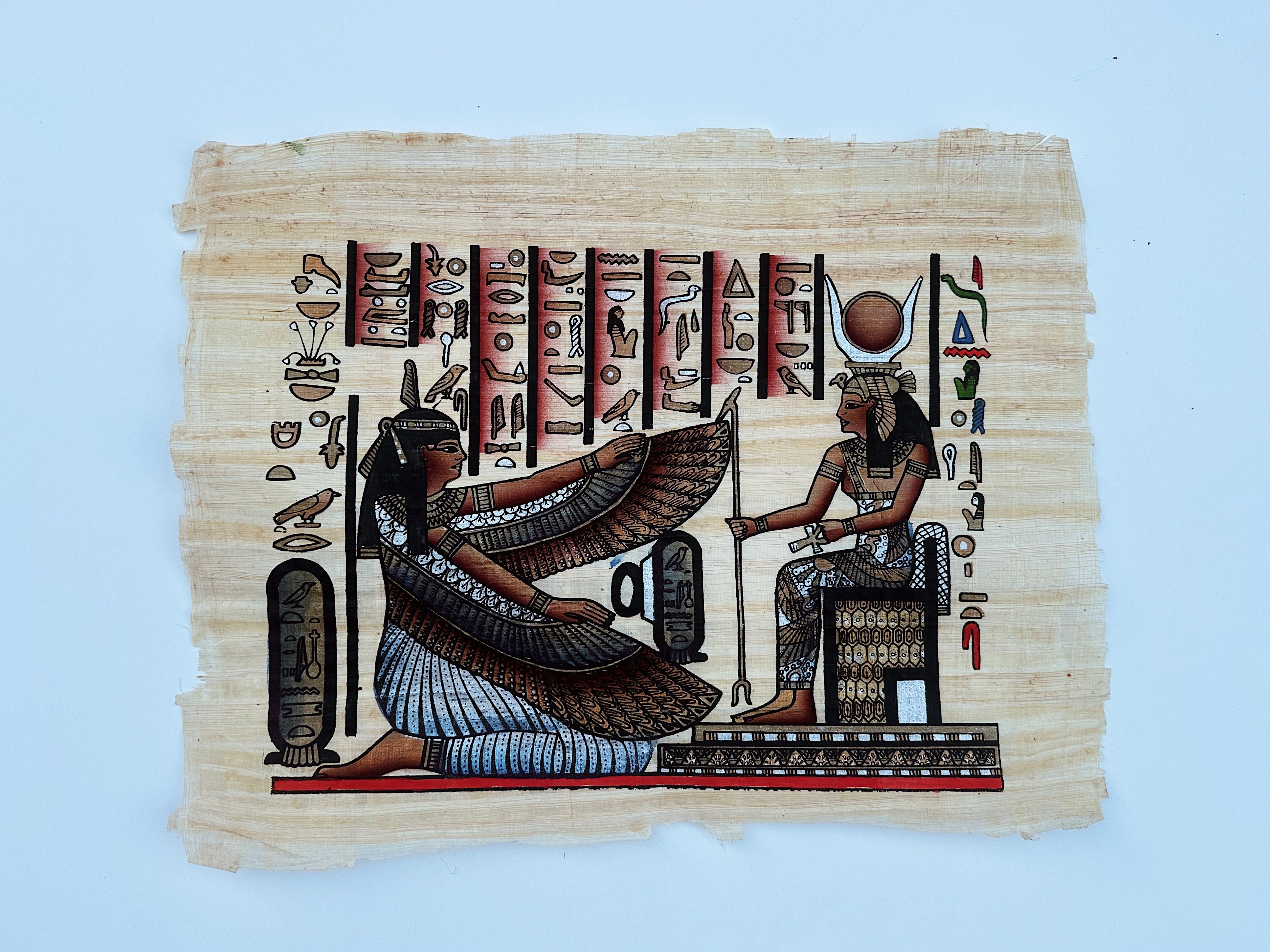 Kemetic Painting on Papyrus Paper