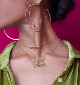 Nila Earrings | 3” x 3”