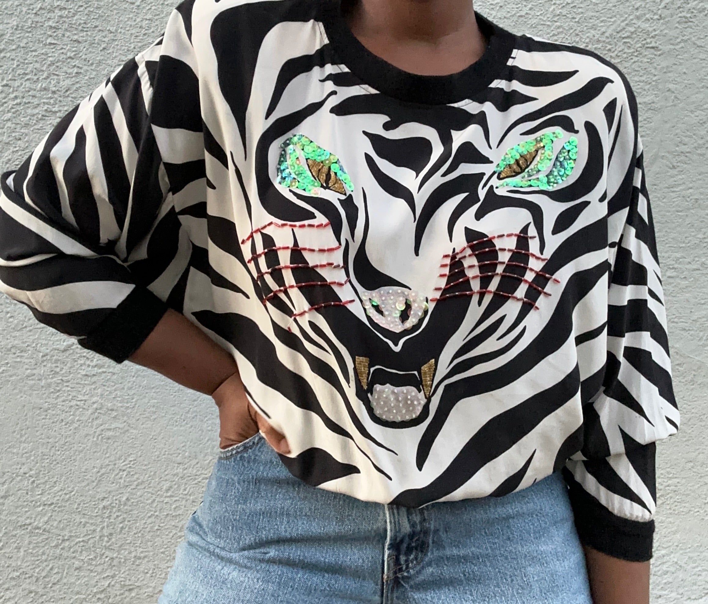 Nyla Silk Vtg Top | Medium