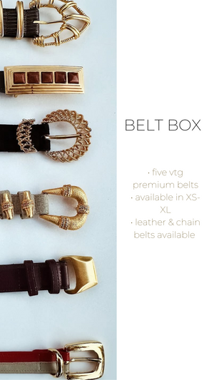 Vtg Belt Box | XS-XL