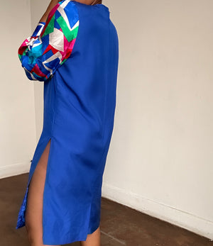 Janice Reworked Silk Dress | Large